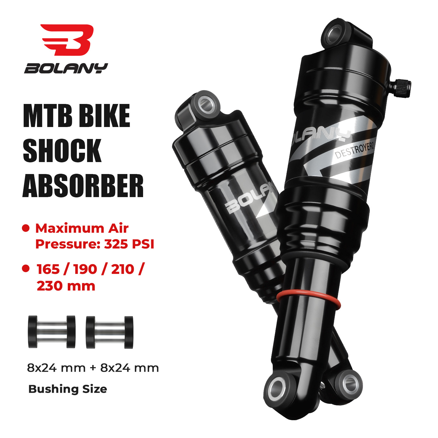 Mountain Biking Trails - Amortecedor Traseiro de Ar BOLANY para