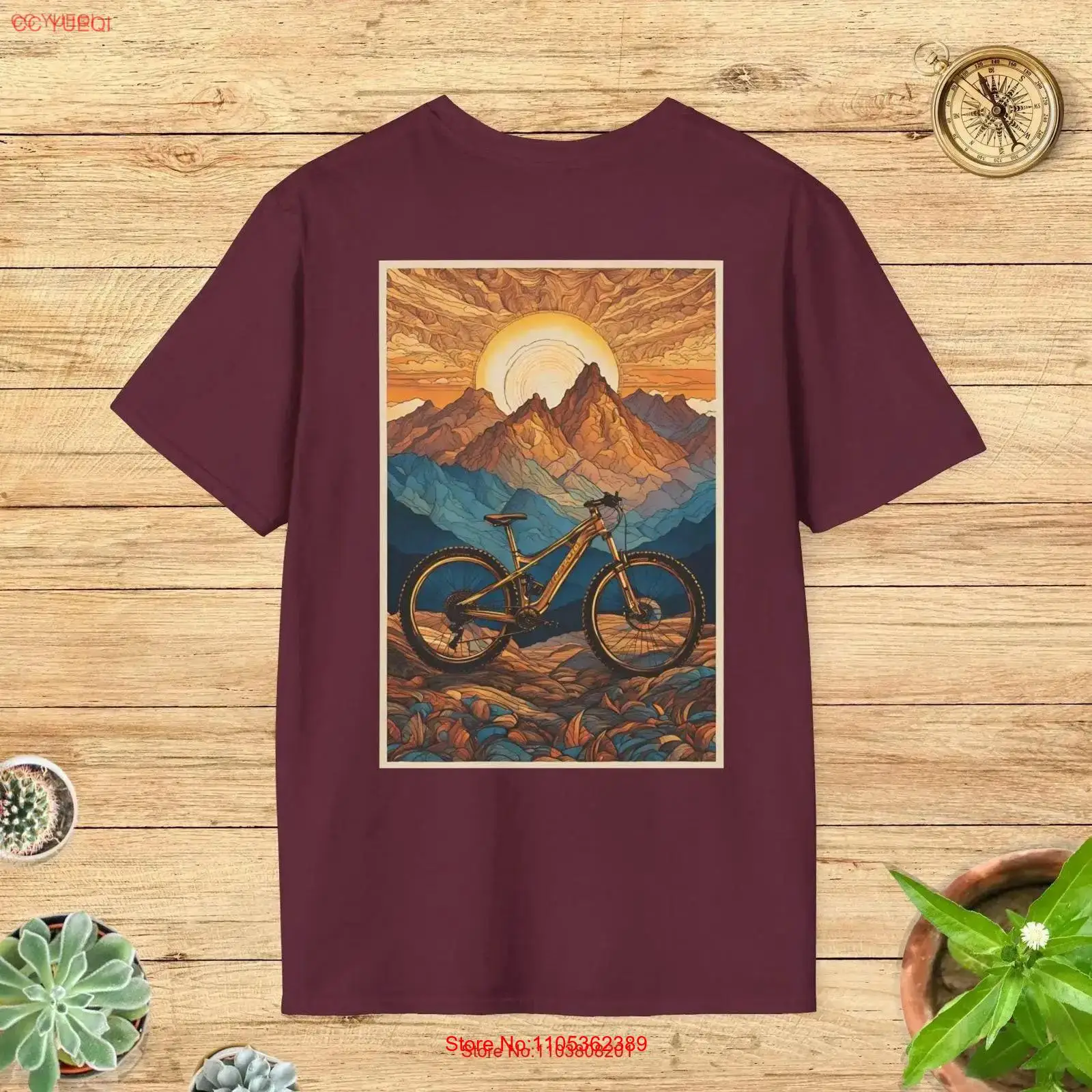 Mountain Biking Extreme - Camiseta Artística de Ciclismo de Montanha: