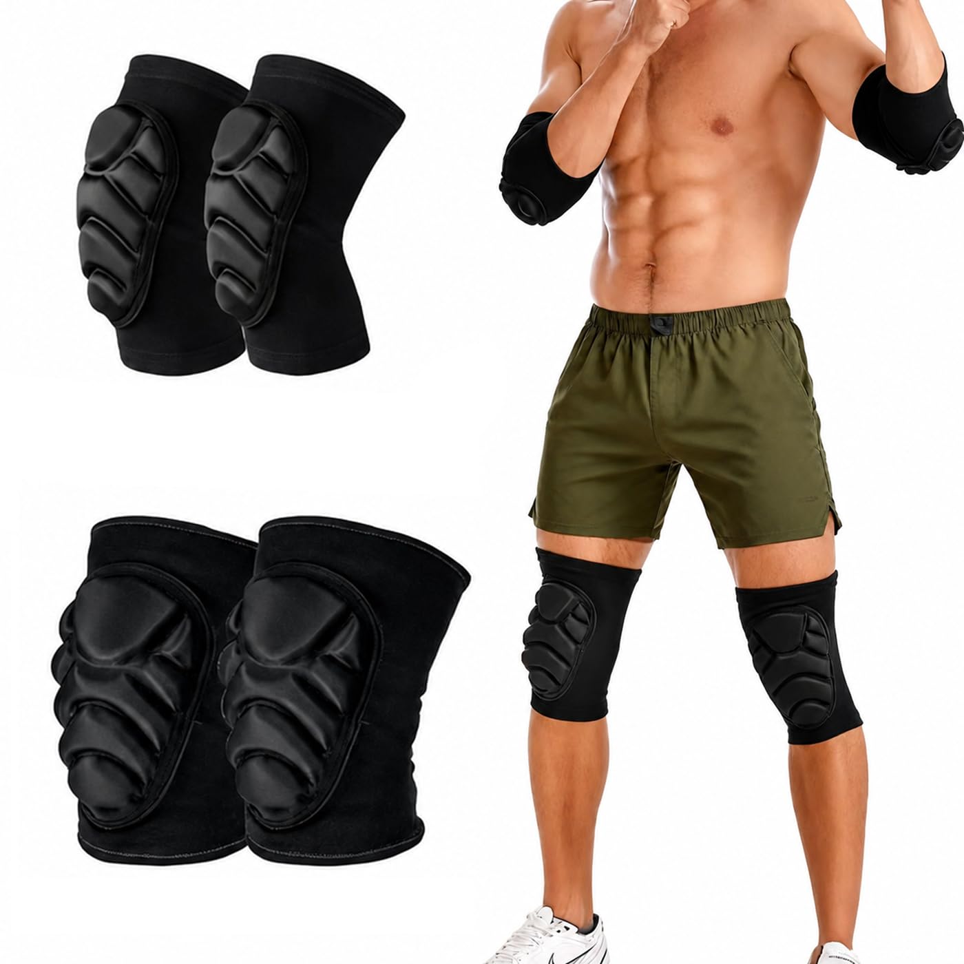 Mountain Biking Knee Pads - 1 Par de Protetores de Cotovelo