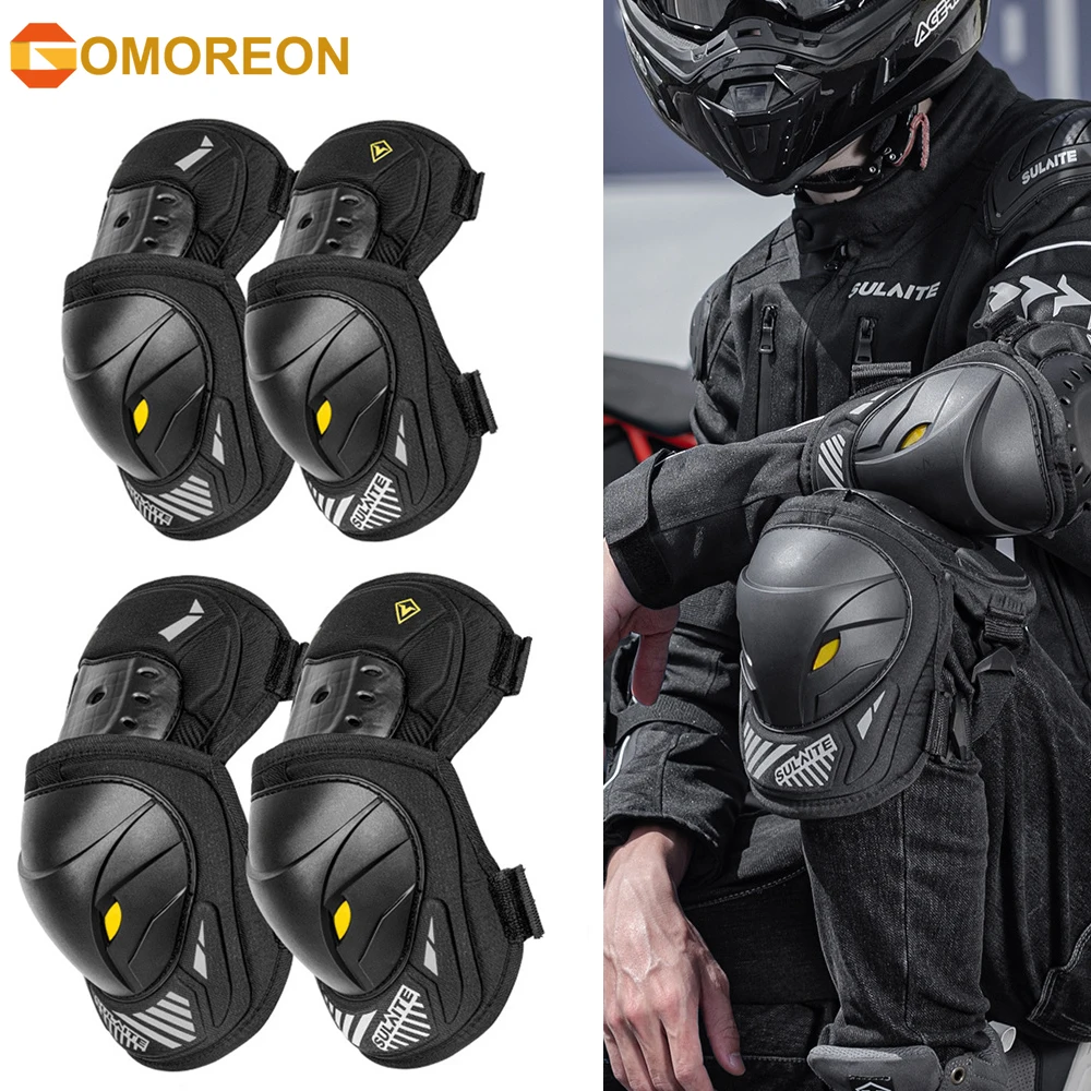 GOMOREON 1 Par de Protetores d - Mountain Biking Knee Pads avaliação e preço