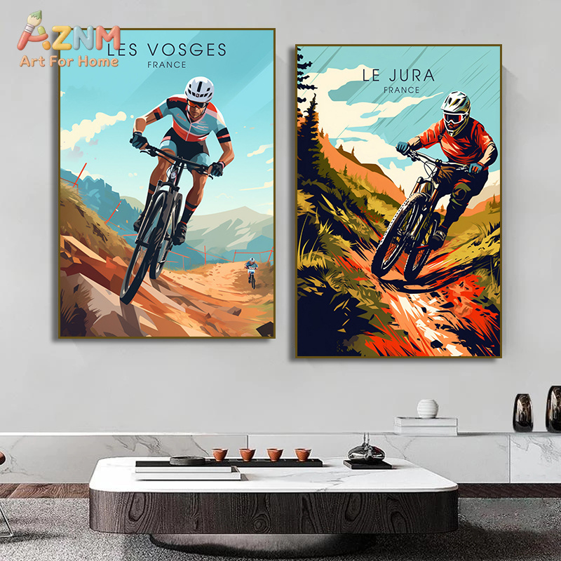AZNM Arte de Parede em Tela Vi - Mountain Biking Extreme avaliação e preço