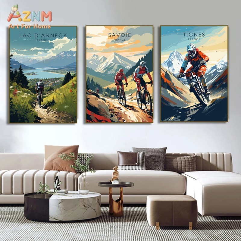 AZNM Arte de Parede em Tela Vi - Mountain Biking Extreme avaliação e preço